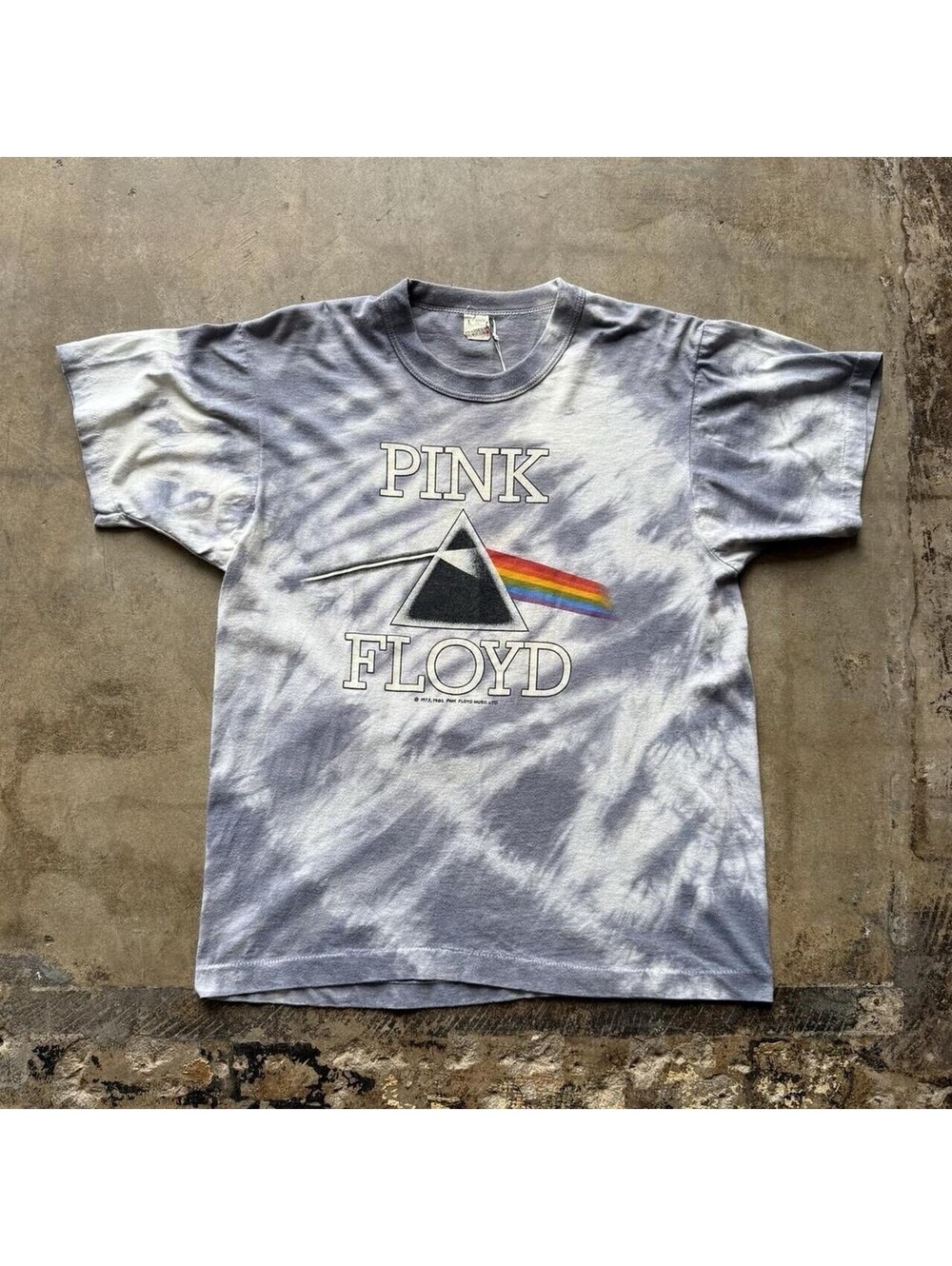 Vintage 80s Pink Floyd Dark Side of The Moon T-Shirt Single Stitch Size Large